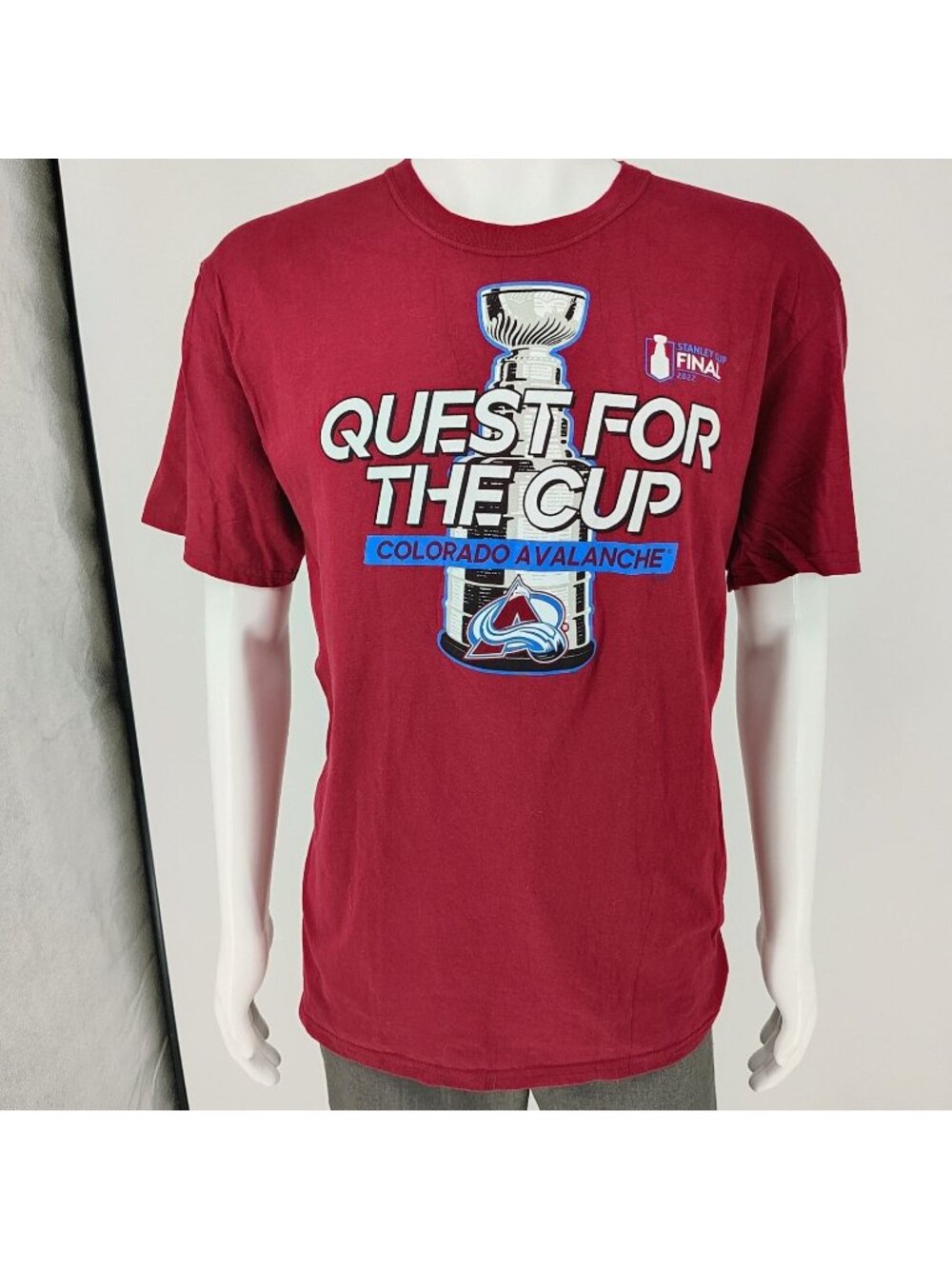 Fanatics Colorado Avalanche Stanley Cup Final 2022 Red Graphic T-Shirt (XL)